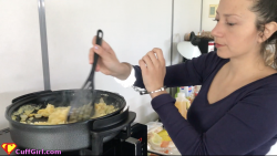 Cooking in cuffs