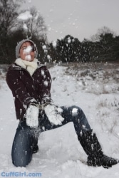 Yeaaah! Cuffed in the snow :)